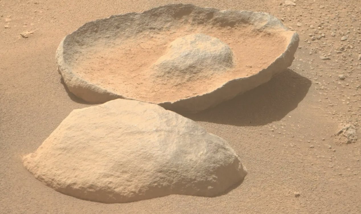NASA’s Mars rover photographs rock shaped like an avocado